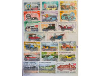 28 γραμματόσημα με θέμα Μεταφορές - Αυτοκίνητα