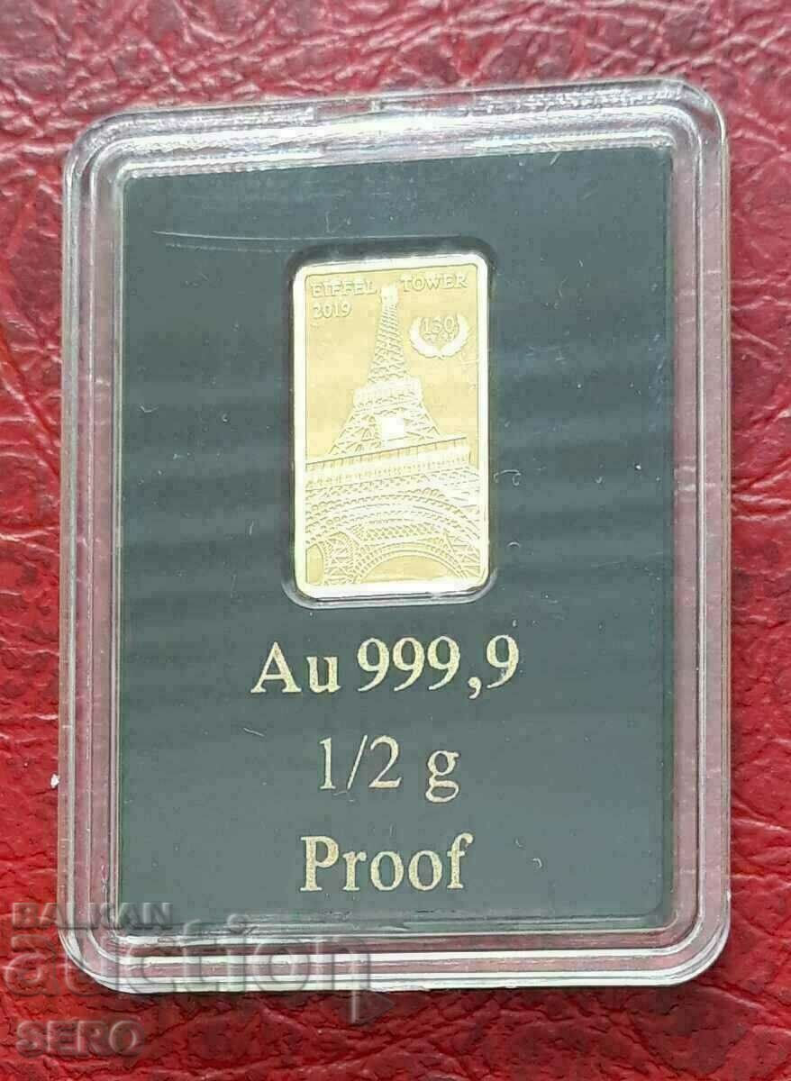 Νησί Φίτζι-5$ 2019-χρυσό 999,9-ματ-γυαλιστερό