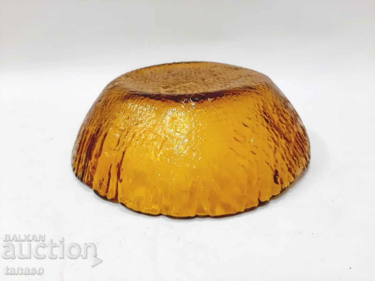 Old glass bowl - fruit bowl, colored glass (13.2) - 5 Old glass bowl - fruit bowl, colored glass (13.2) - 5