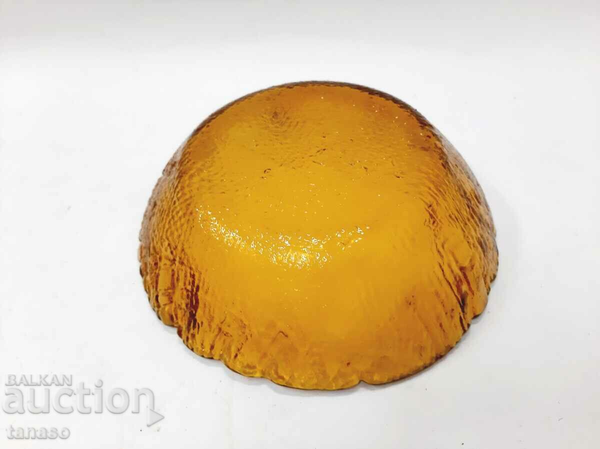 Old glass bowl - fruit bowl, colored glass (13.2) - 6 Old glass bowl - fruit bowl, colored glass (13.2) - 6