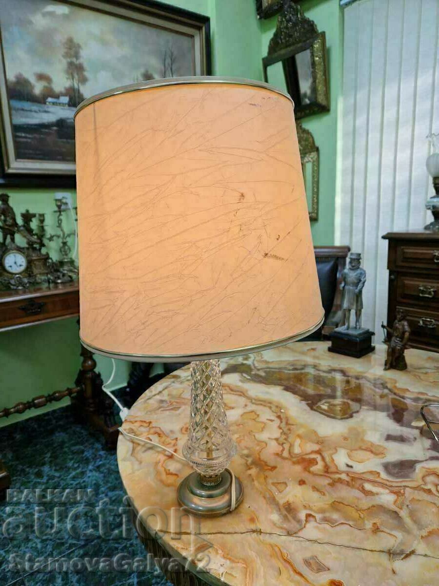 Lampă antică frumoasă de noptieră belgiană - 6