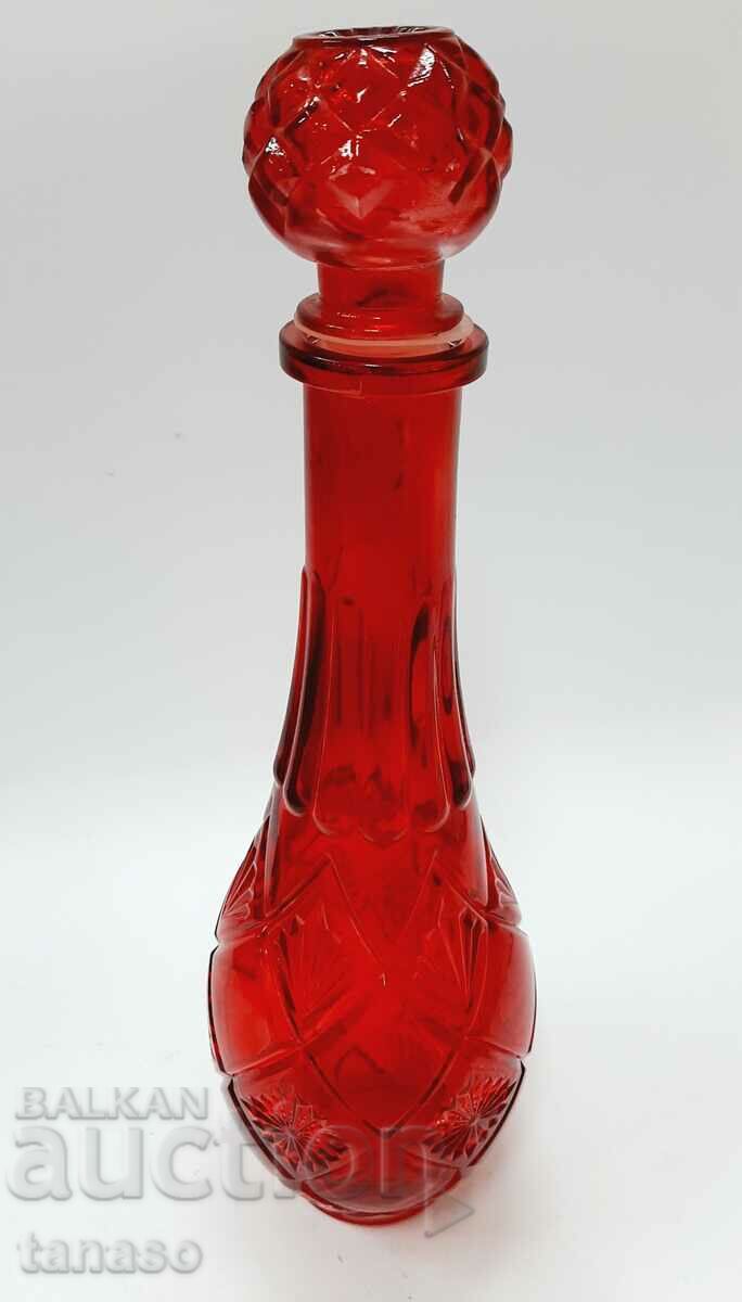 Delivery of Carafe red glass, decanter (13.2)