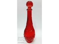 Carafe red glass, decanter (13.2)