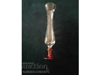 Stylish crystal glass vase