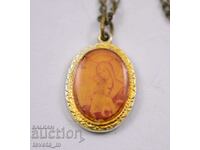 Gerdan, necklace with Virgin Mary and Child medallion