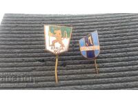 Bulgarian football badges /badge/sign Botev Vr+Levski Kn