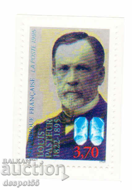 1995. Franţa. 100 de ani de la moartea lui Louis Pasteur, om de știință.