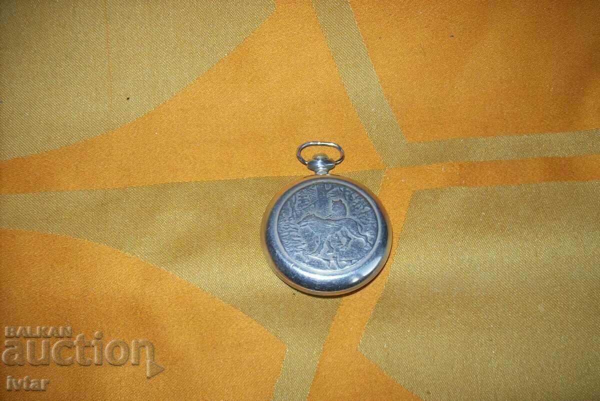 Delivery of Pocket watch LIGHTNING with wolves