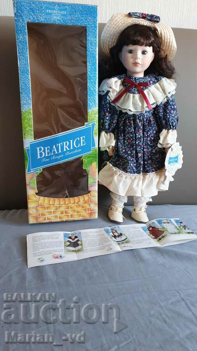 Vintage The Promenade Collection Beatrice Porcelain Doll - 5 Vintage The Promenade Collection Beatrice Porcelain Doll - 5
