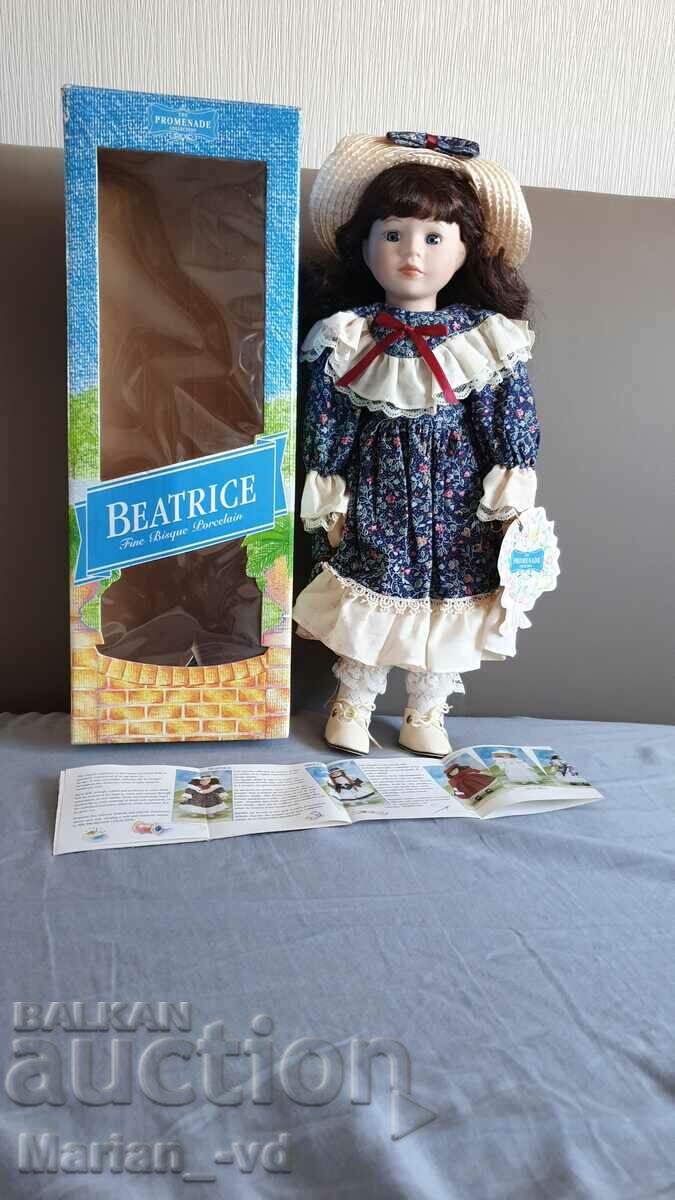 Vintage The Promenade Collection Beatrice Porcelain Doll