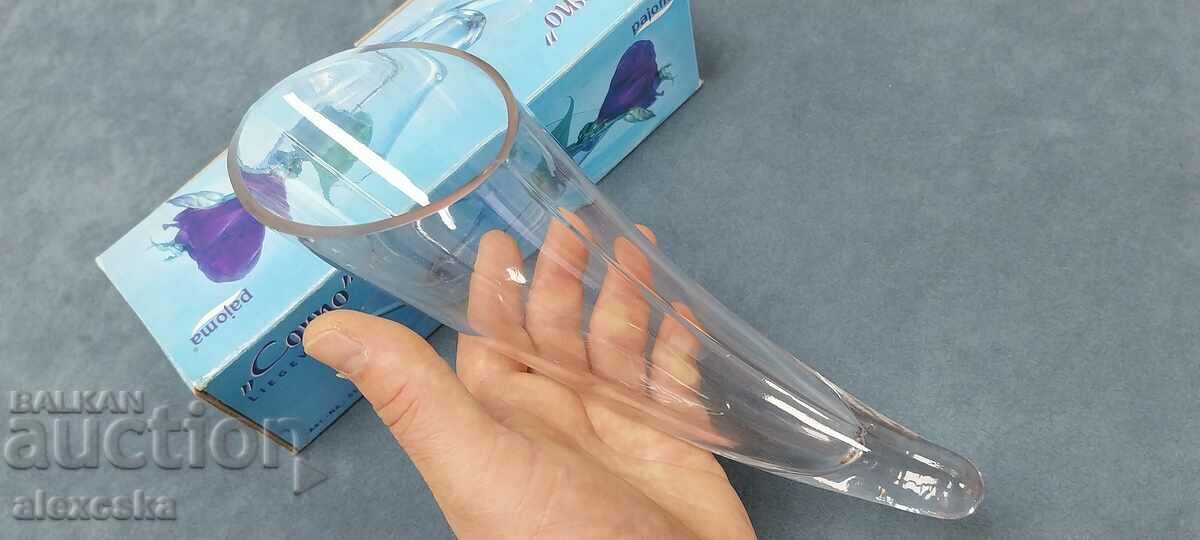 Glass vase - "Horn" - 7 Glass vase - "Horn" - 7