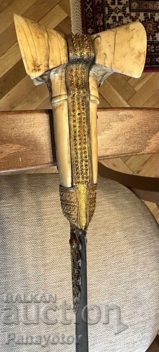 Δημοπρασία ΓΙΑΤΑΓΑΝΙ ΣΠΑΘΙ ΣΠΑΘΑ ΜΑΧΑΙΡΙ ΕΠΙΧΡΥΣΩΜΕΝΟ ΣΤΙΛΕΤΟ ΞΙΦΟΛΟΓΧΗ ΚΑΜΑ ΛΑΜΑ