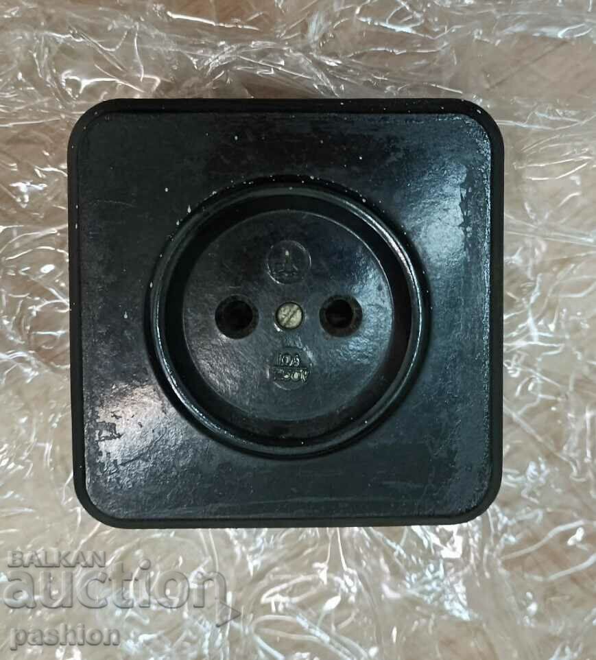 Old bakelite socket