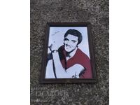 Mirror plaque with Elvis Presley