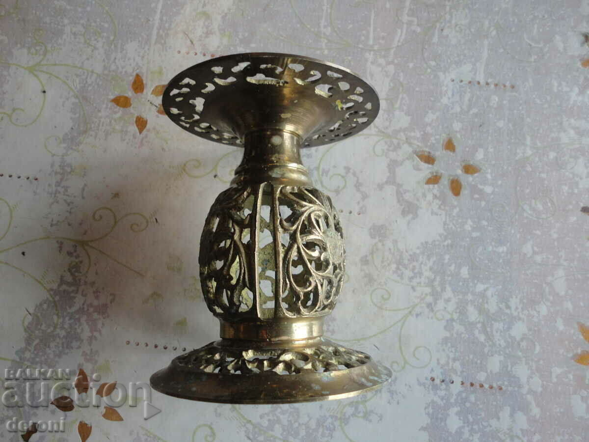 Unique Bronze openwork candle holder with price 40.00 BGN | € 20.45 Unique Bronze openwork candle holder with price 40.00 BGN | € 20.45