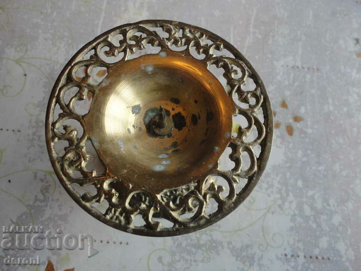 Auction Unique Bronze openwork candle holder Auction Unique Bronze openwork candle holder