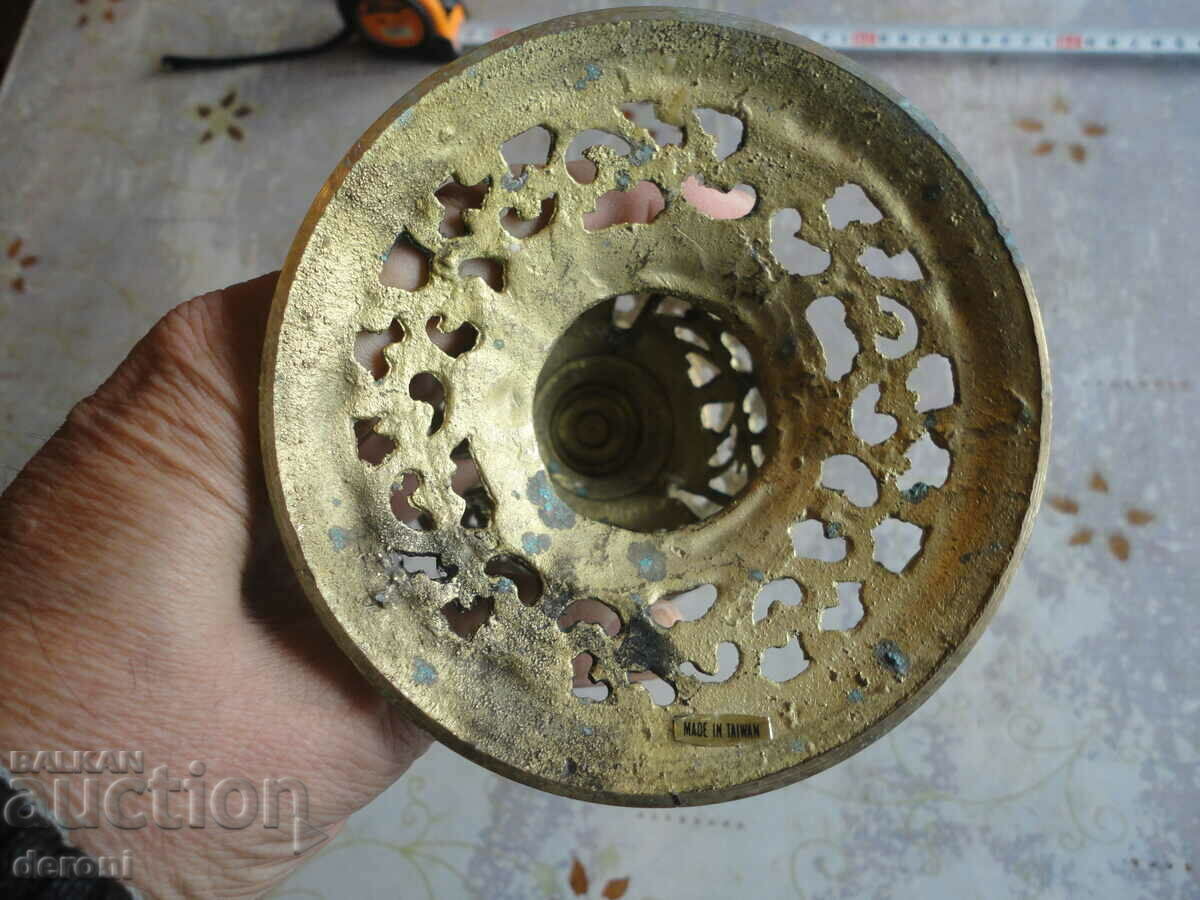 Delivery of Unique Bronze openwork candle holder Delivery of Unique Bronze openwork candle holder