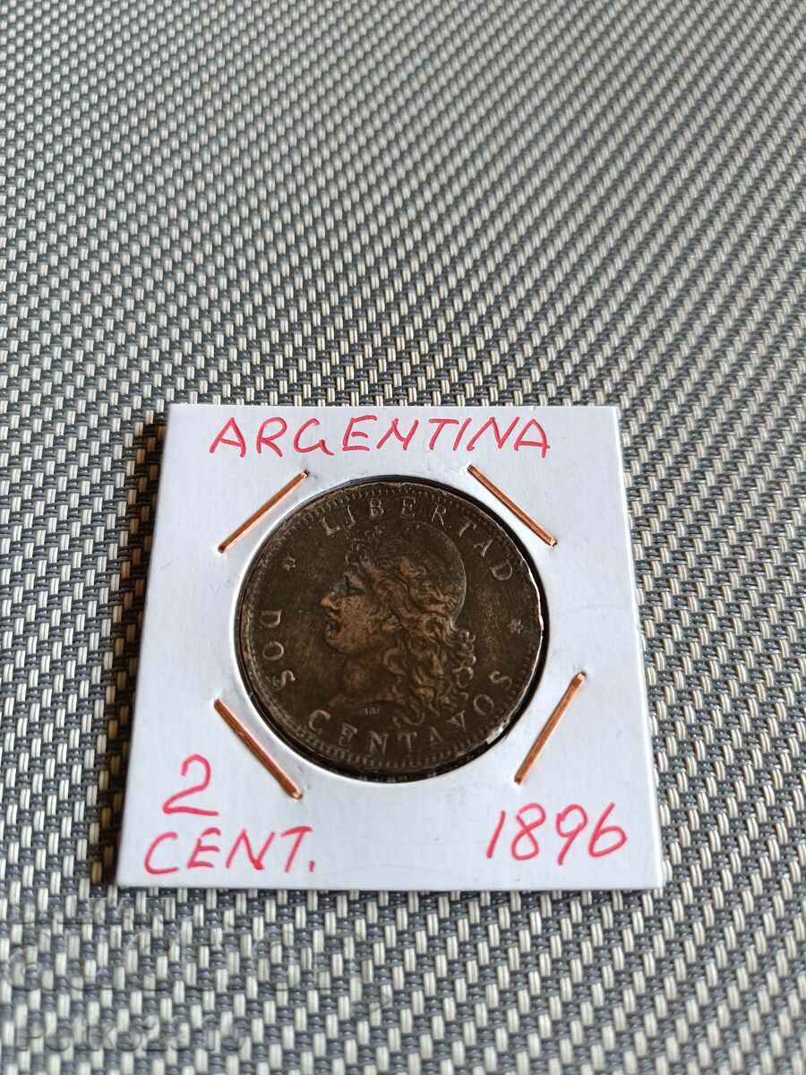 Монета от Аржентина 1896г