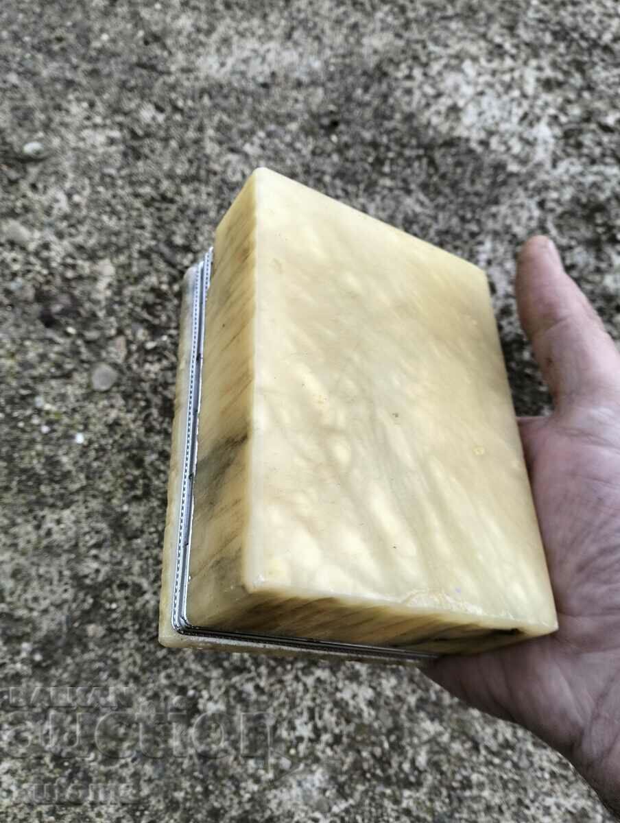 Auction Old marble cigarette box Auction Old marble cigarette box