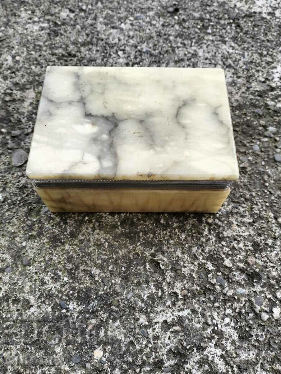 Old marble cigarette box