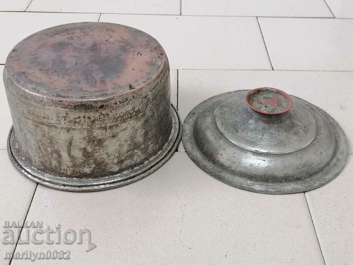 Delivery of Tinned pot with copper lid, copper pot Delivery of Tinned pot with copper lid, copper pot
