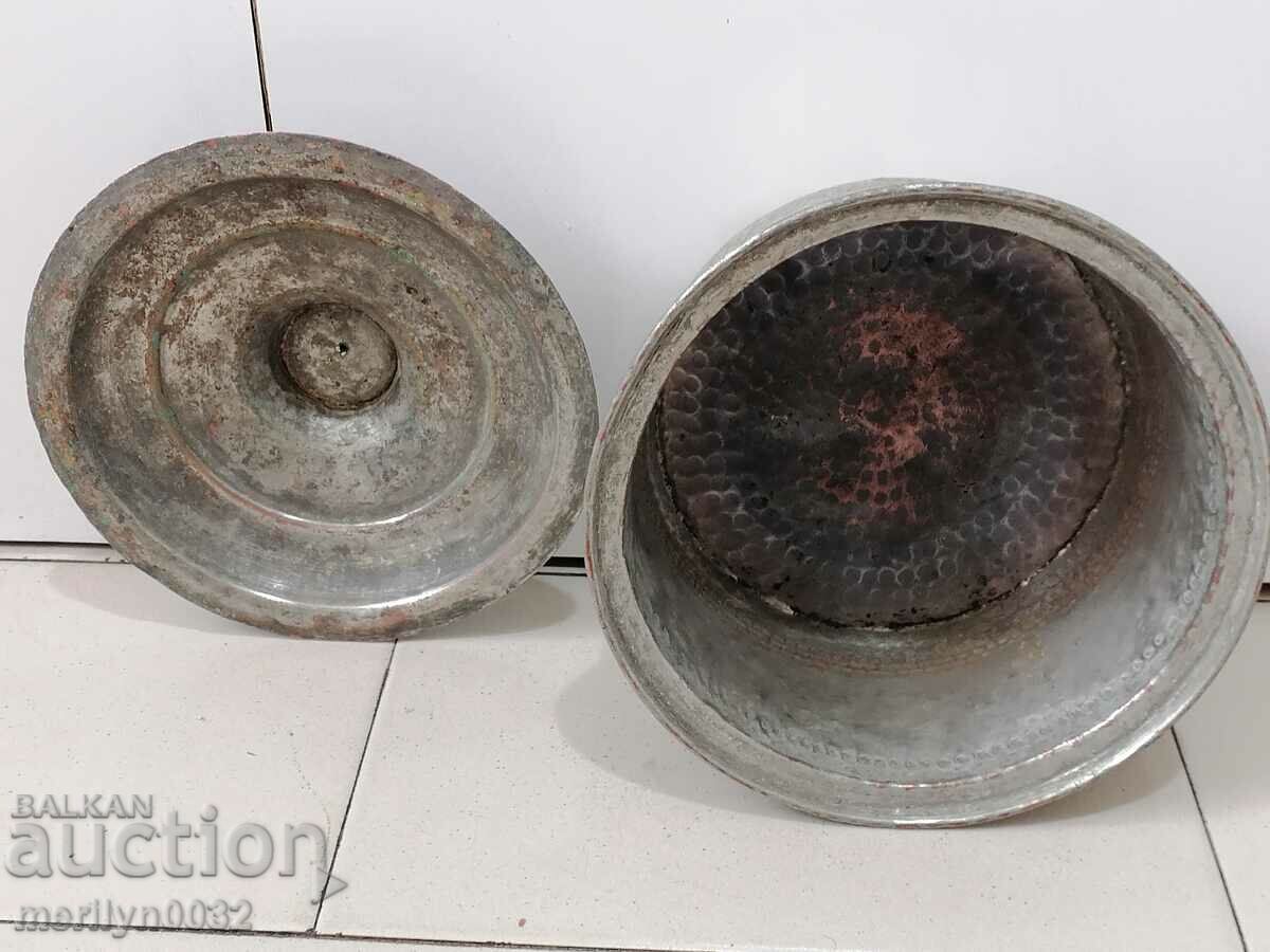 Tinned pot with copper lid, copper pot - 7 Tinned pot with copper lid, copper pot - 7