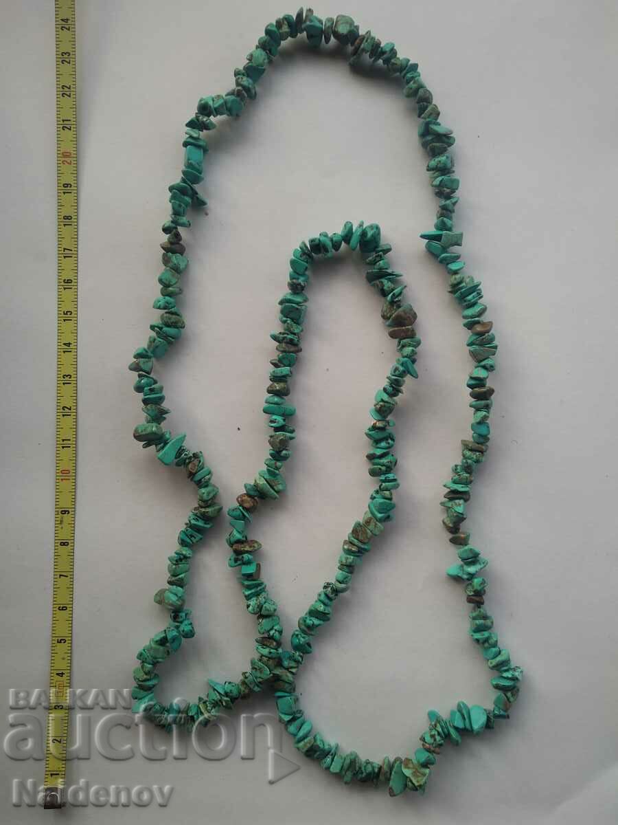 Necklace necklace necklace green semi-precious stones