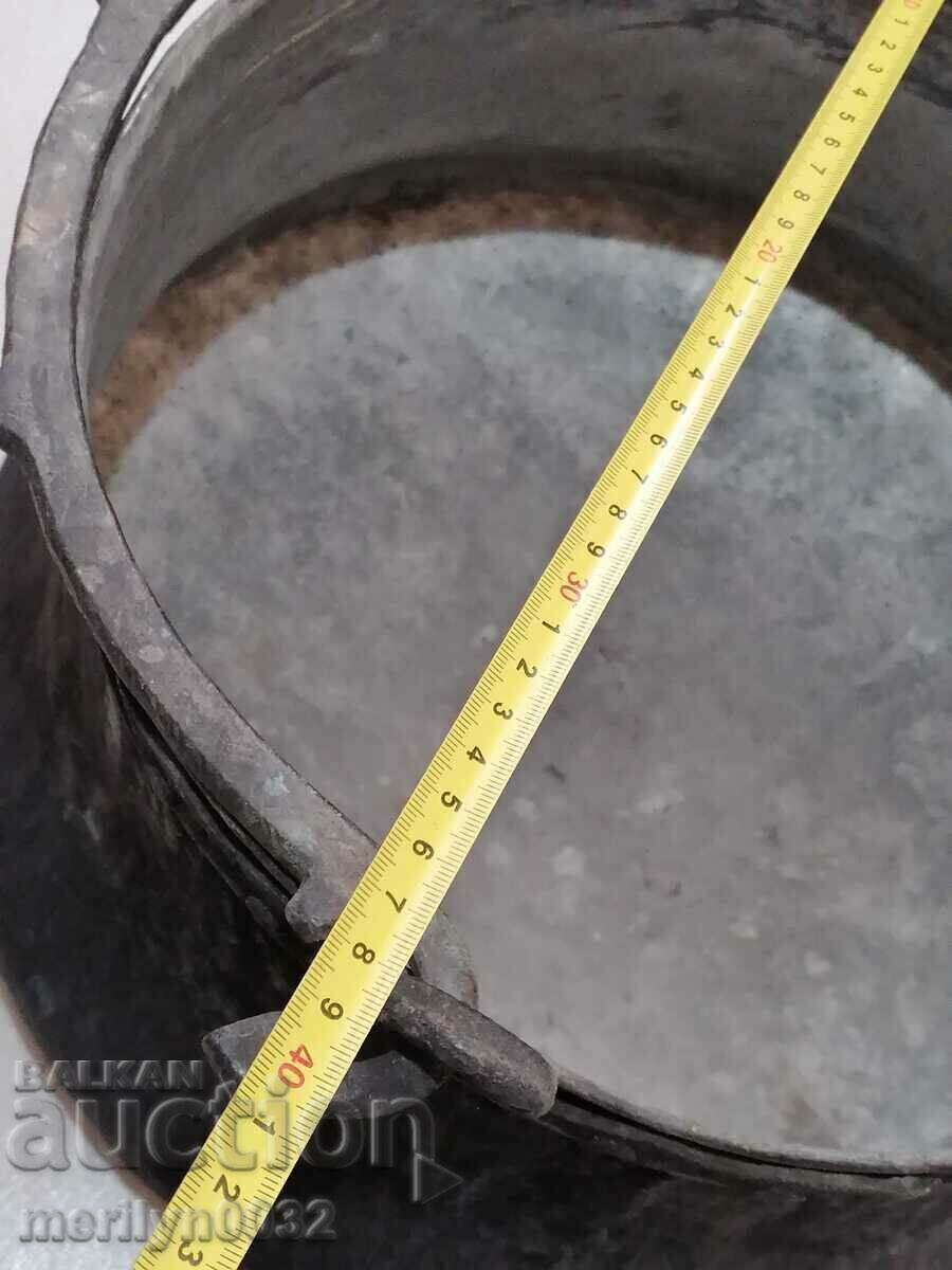 Old harania, copper vessel, large cauldron, copper, dustpan - 6