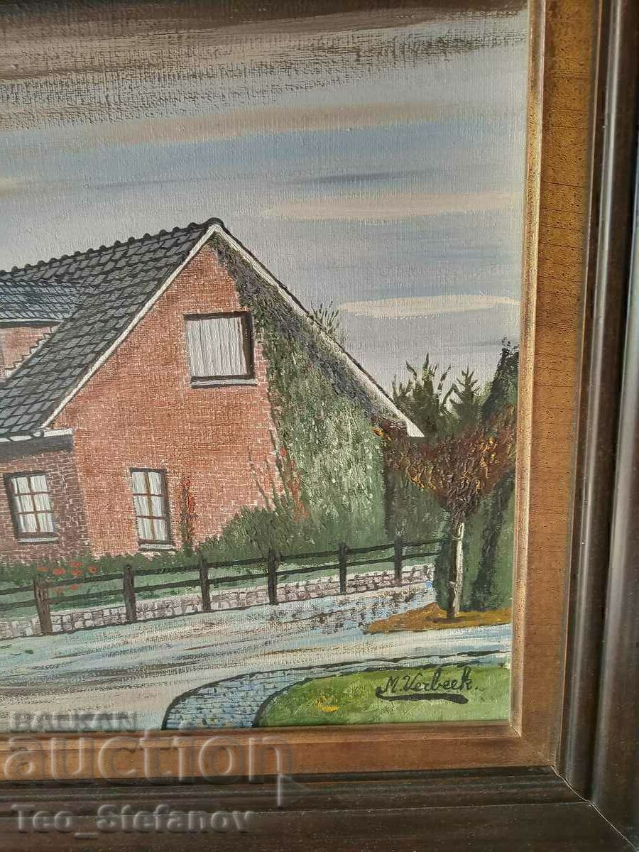 Pictură în ulei semnată. Pe pânză. Belgia cu preț € 60.00 | 117.35 BGN