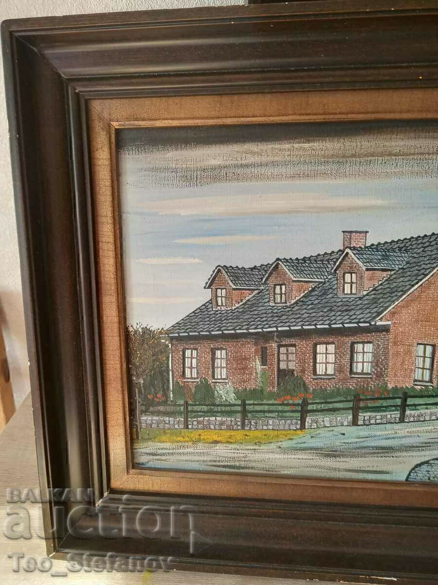 Licitație Pictură în ulei semnată. Pe pânză. Belgia
