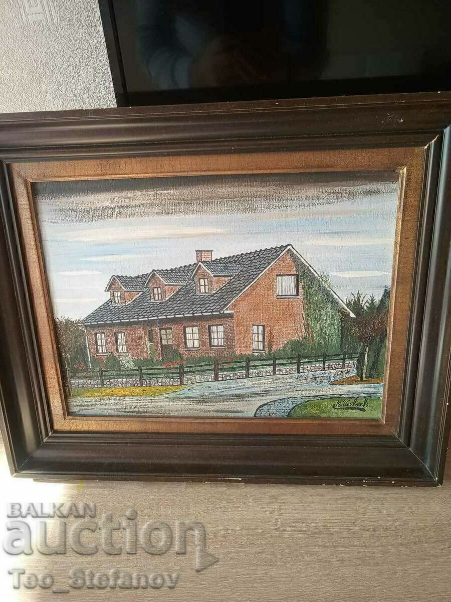 Original oil painting. On canvas. Belgium Original oil painting. On canvas. Belgium