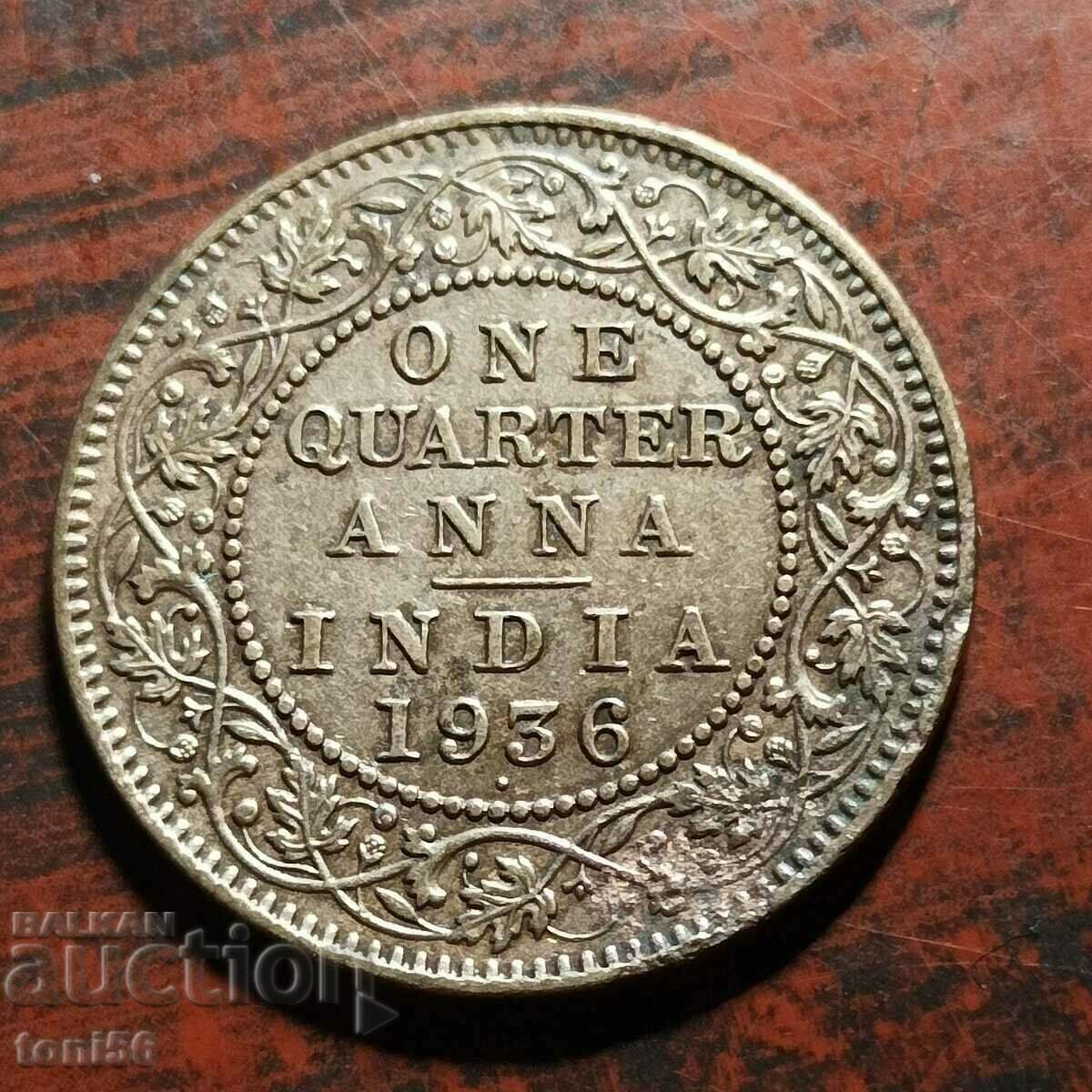 India 1/4 Anna 1936