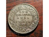 India 1/4 Anna 1936