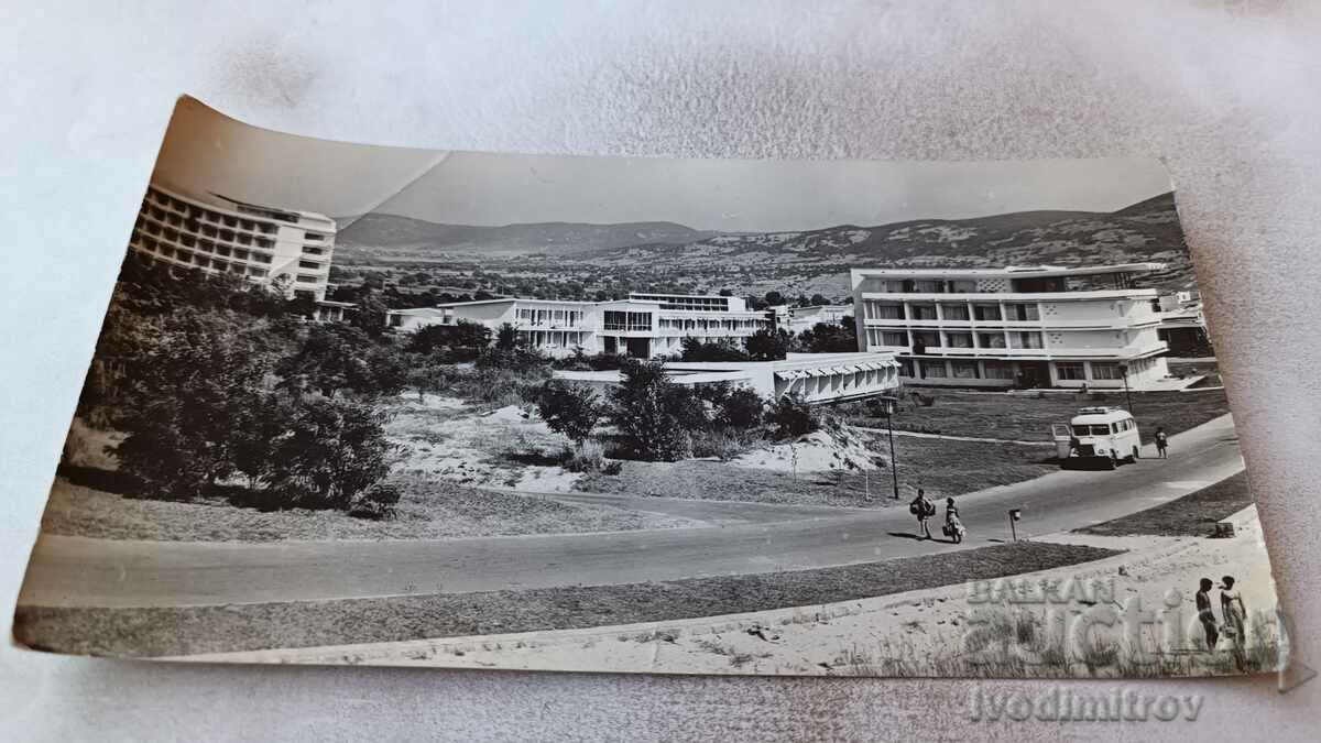 Пощенска картичка Слънчев бряг Изглед 1961