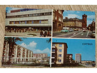 SIGNED GDR Postcard Germany, Cottbus