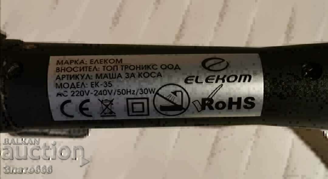 Auction  Hair straightener Elekom, model EK-35 Professional