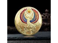 Phoenix coin in protective capsule, zodiac, signs