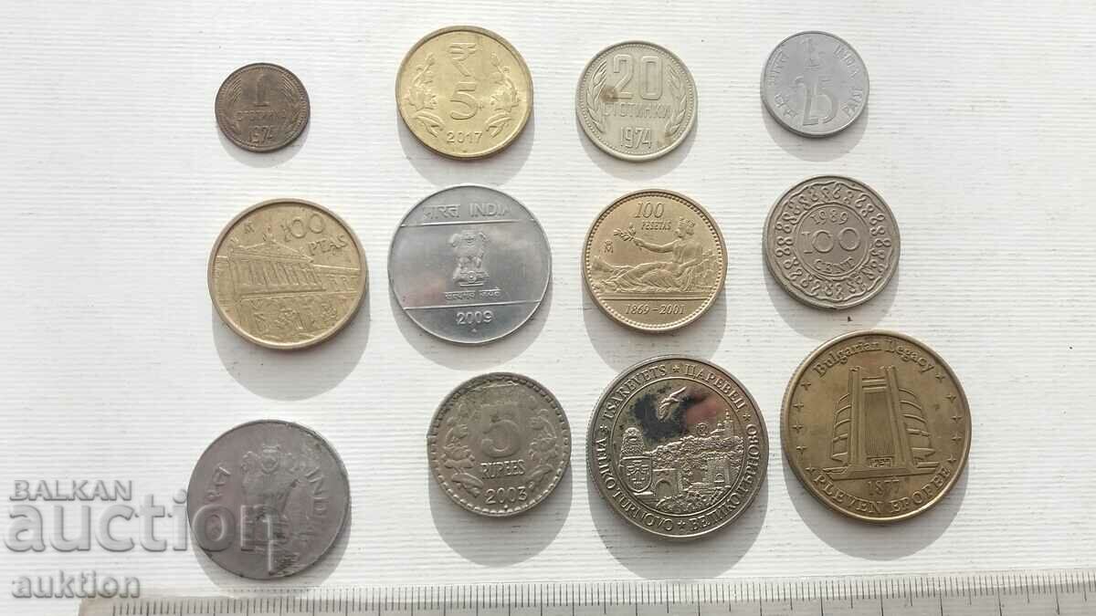 COLLECTION OF 15 COINS OF DIFFERENT COUNTRIES with price 7.99 BGN | € 4.09