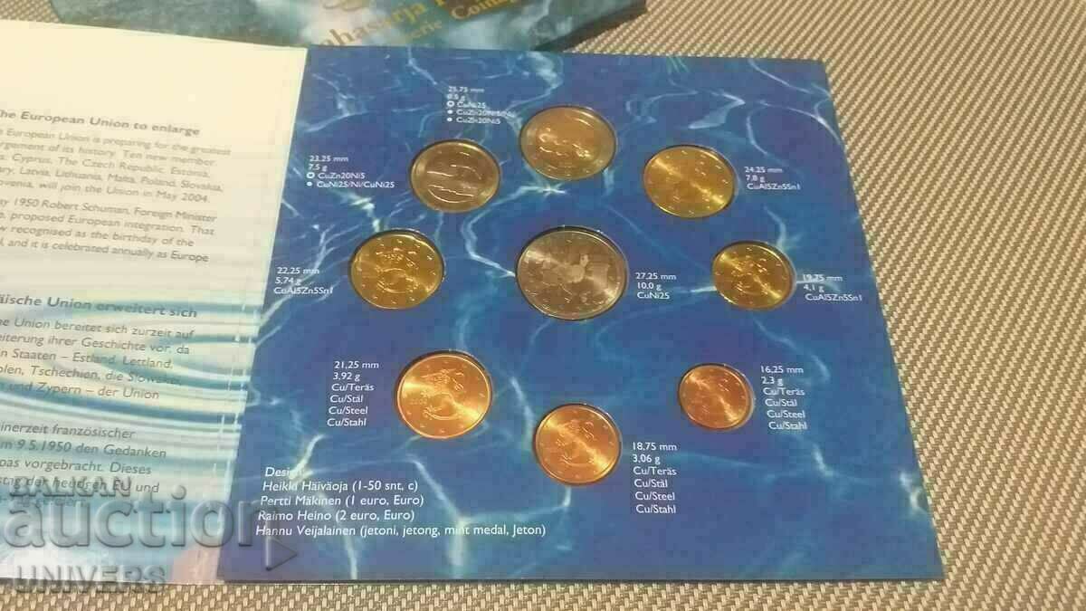 Евро монети Финландия 2004 (РЯДЪК КОМПЛЕКТ)Mint