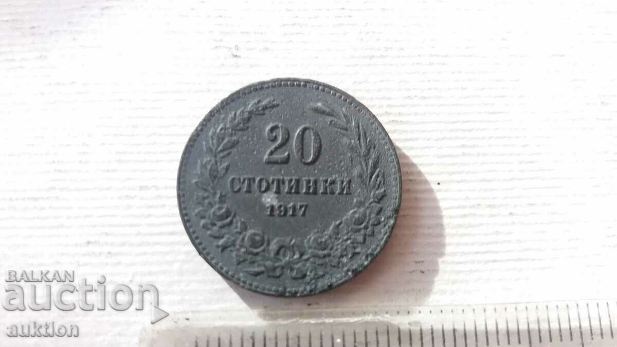 Delivery of 20 CENTS 1917 - ZINC Delivery of 20 CENTS 1917 - ZINC