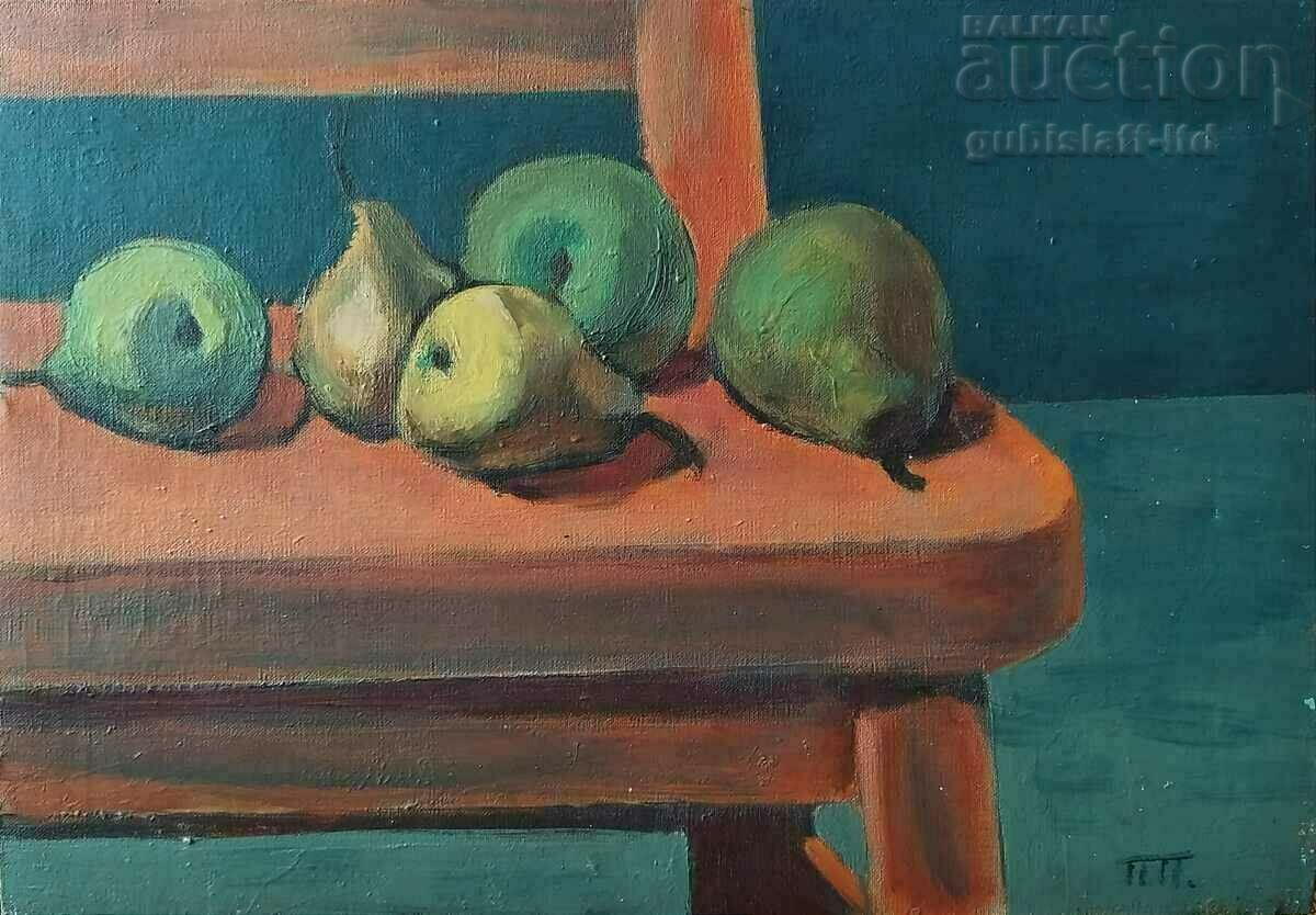 Picture, "Pears", art. P. Petkov (1924-1976)