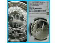 Silver coin SWITZERLAND ! PR 69 ULTRA CAMEO !!!!