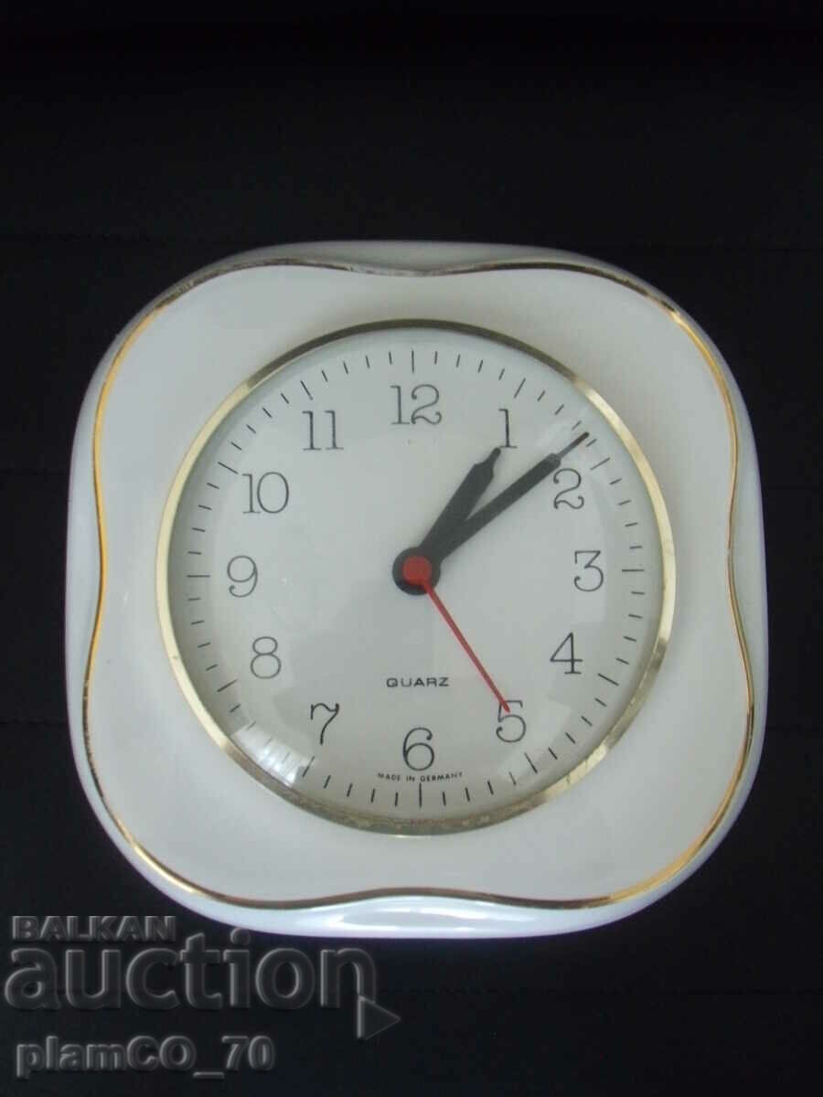 #*7333 old porcelain wall clock