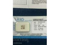 Diamonds 4pcs. (0.84ct.) AIG certificate