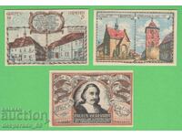 (¯`'•.¸NOTGELD (Gräfenhainichen) 1921 UNC -3 buc. bancnote