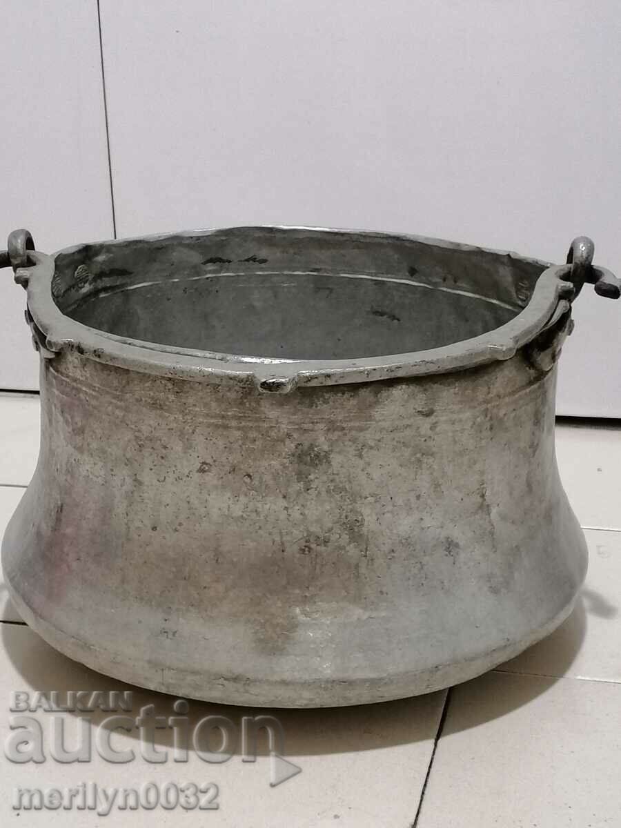 Old copper vessel, tin cauldron, copper, mint with price 112.00 BGN | € 57.26