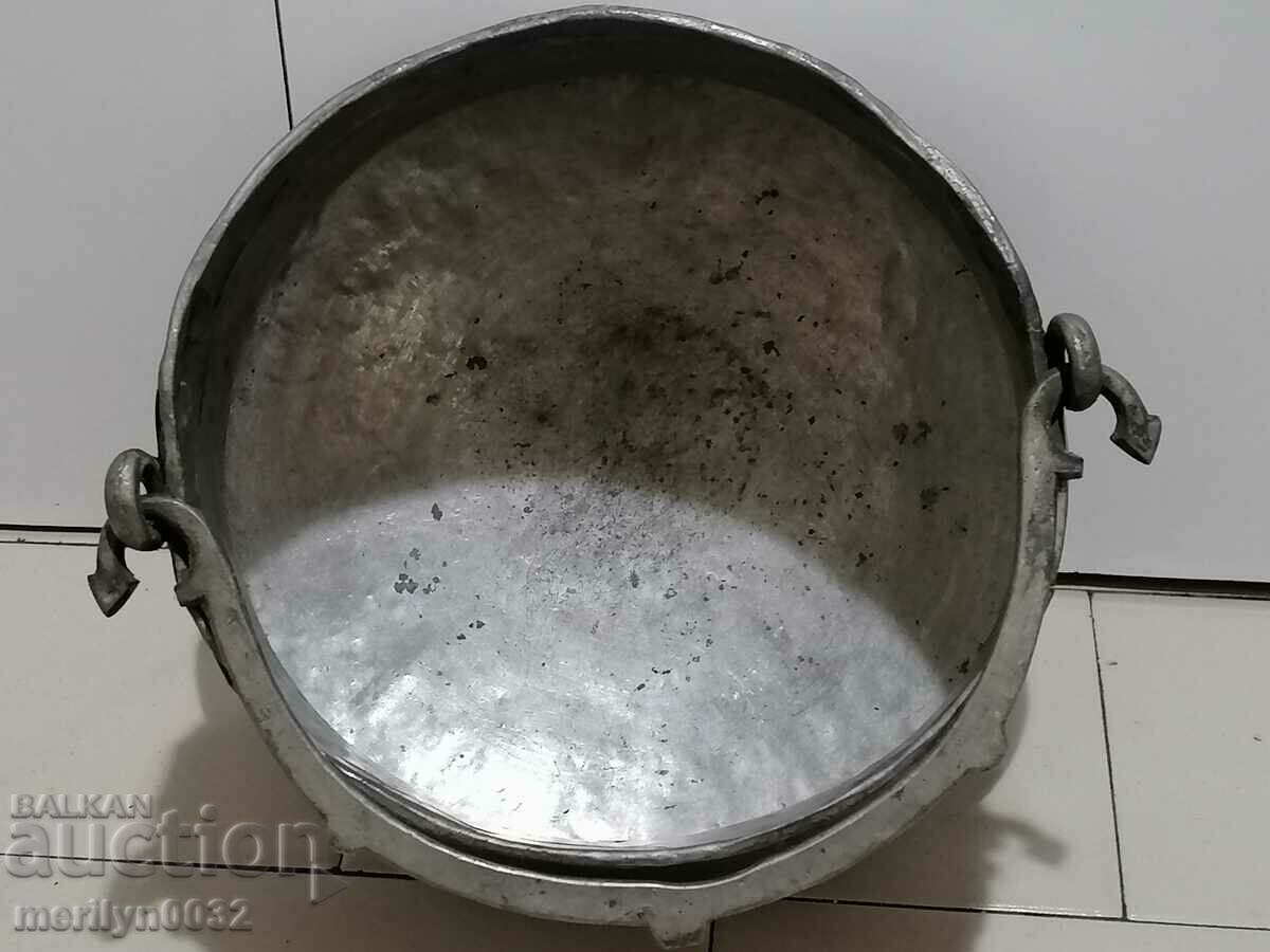 Old copper vessel, tin cauldron, copper, mint - 5