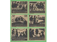 (¯`'•.¸NOTGELD (гр. Bad Schmiedeberg) 1921 UNC -6 бр.банкнот