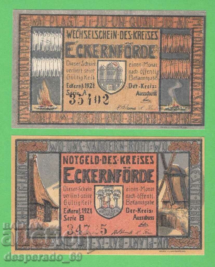(¯`'•.¸NOTGELD (city Eckernförde) 1921 UNC -3 pcs. banknotes ´¯) with price 5.80 BGN | € 2.97 (¯`'•.¸NOTGELD (city Eckernförde) 1921 UNC -3 pcs. banknotes ´¯) with price 5.80 BGN | € 2.97
