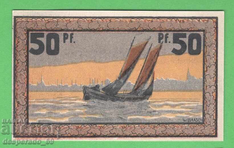 (¯`'•.¸NOTGELD (πόλη Eckernförde) 1921 UNC -50 πφένιγκ ´¯) (¯`'•.¸NOTGELD (πόλη Eckernförde) 1921 UNC -50 πφένιγκ ´¯)